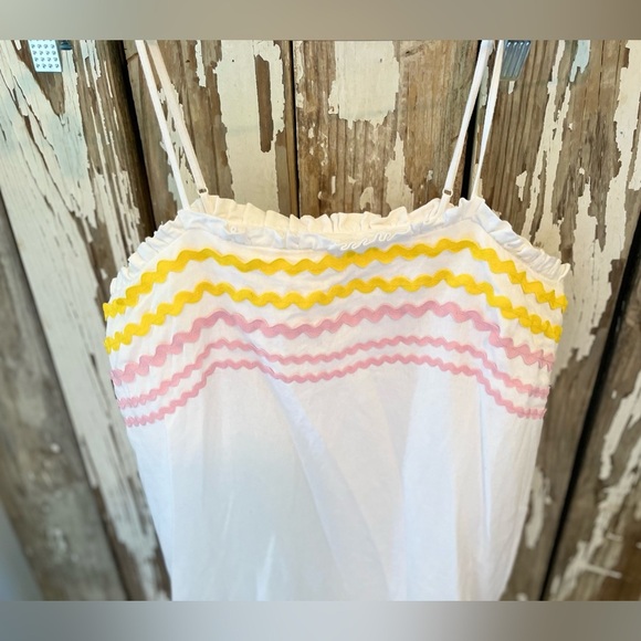 Lisa Marie Fernandez for Target White Ric Rac dress size Small Linen blend - Picture 9 of 9